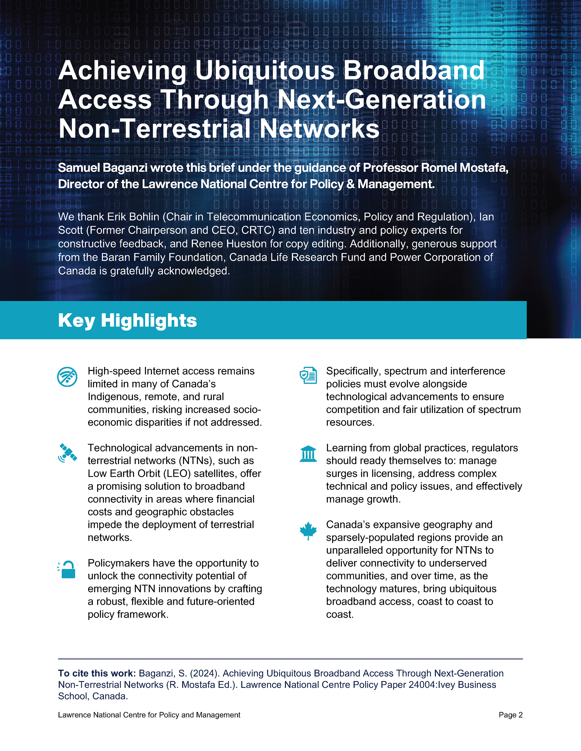 Ivey Business Case — Broadband Access - 1