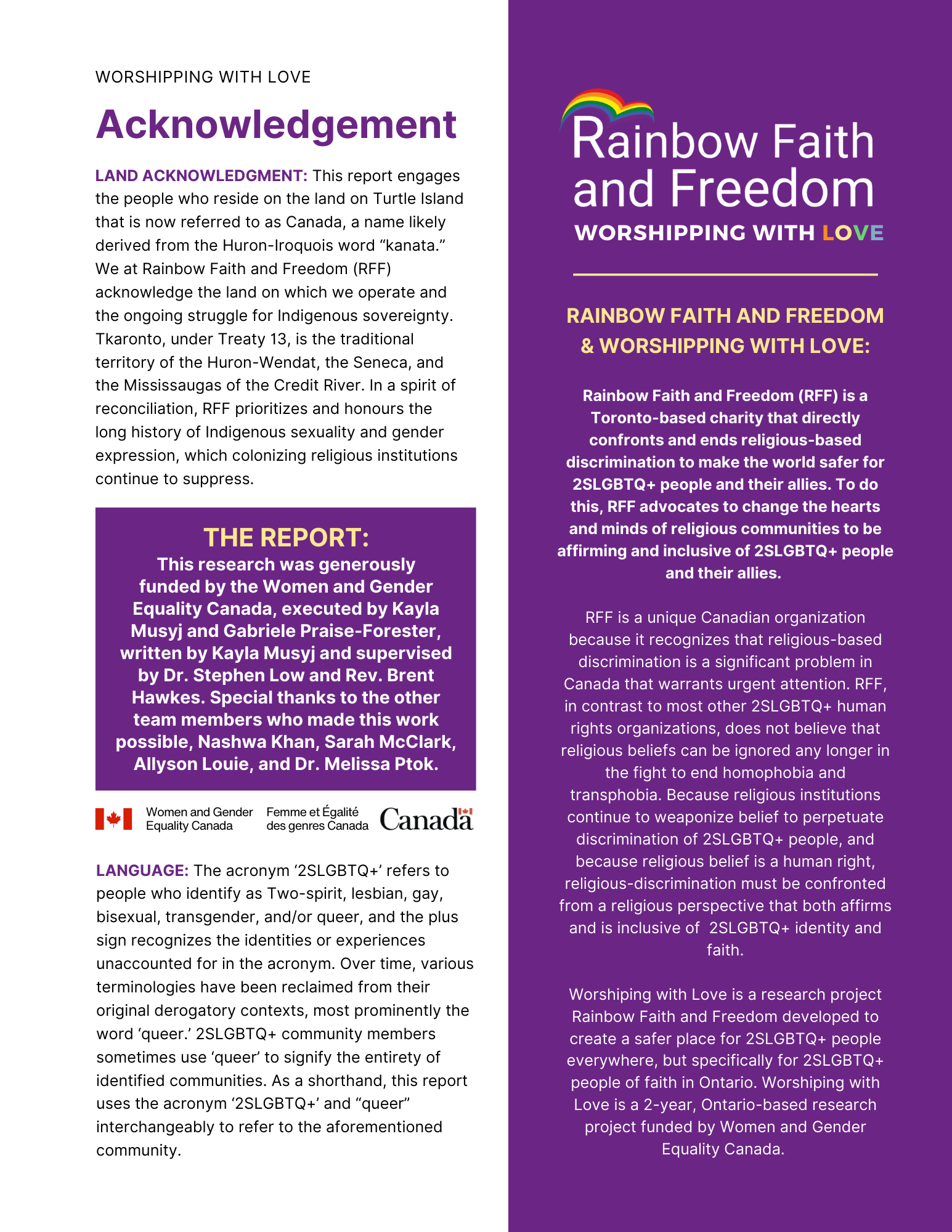 Rainbow Faith & Freedom — Design Direction - 1