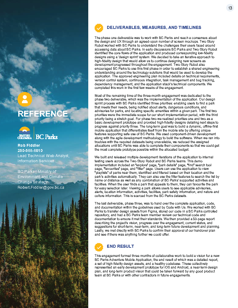 BC Parks — RFP Design & Creative Direction - 12