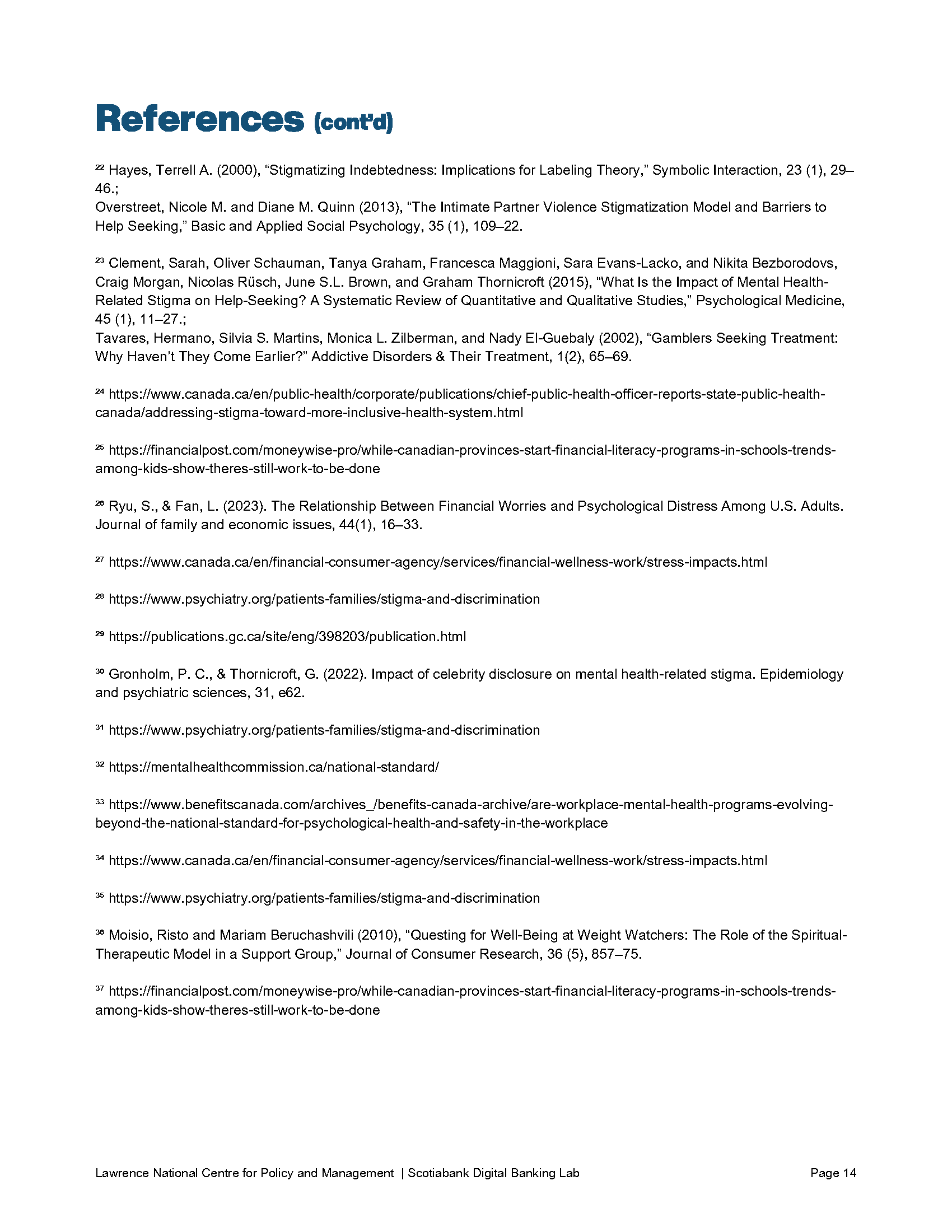 Ivey Business Case — Debt Stigmatization - 13