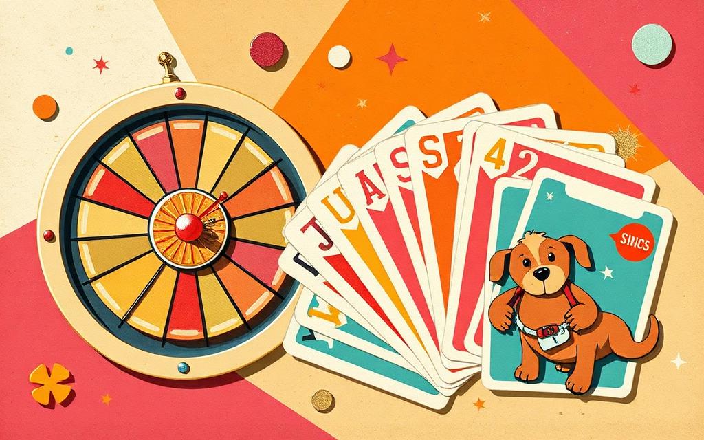 Wheel of fortune, price tags, and a Ralphie trading card — playful ways to explore Shawn's track record.