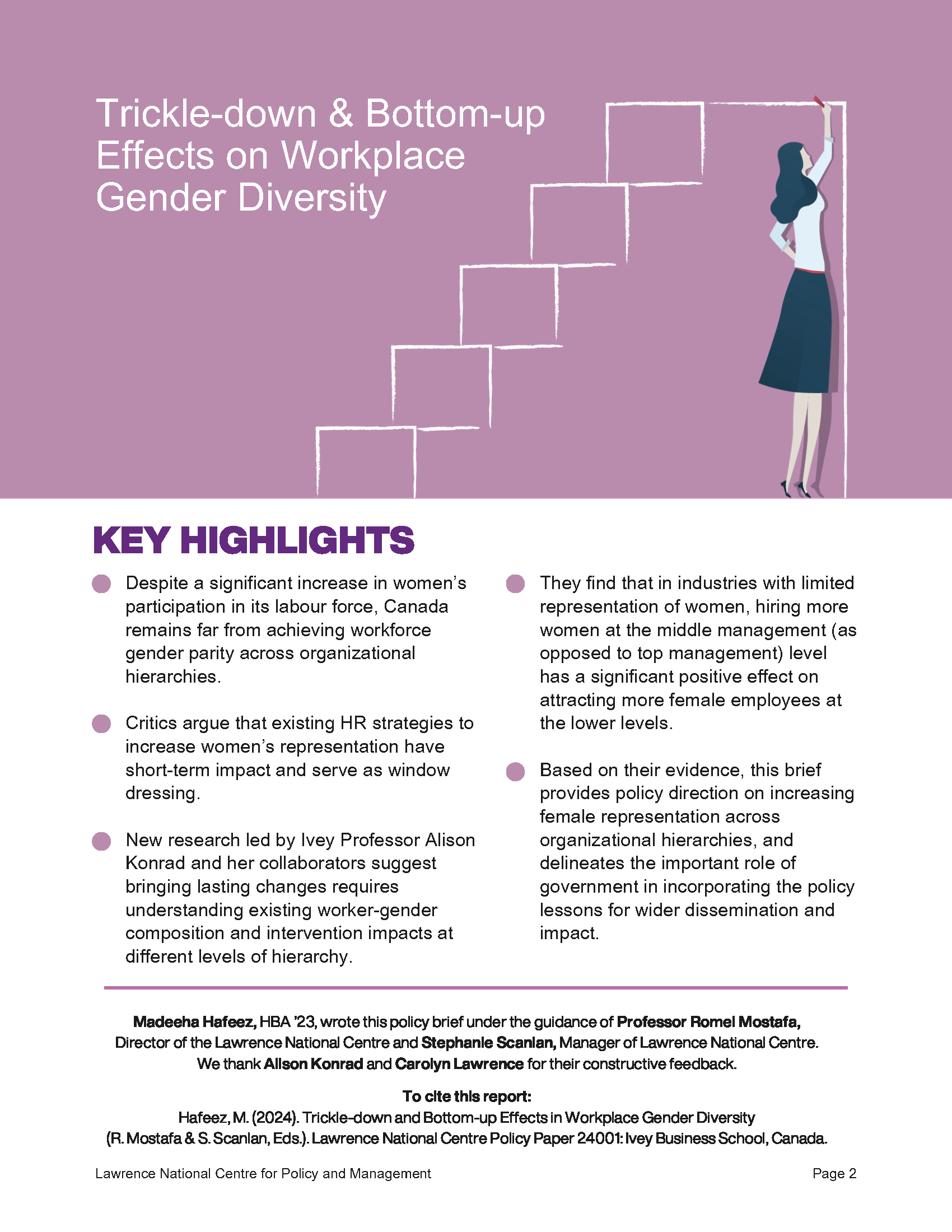 Ivey Brief — Workplace Gender Diversity - 2