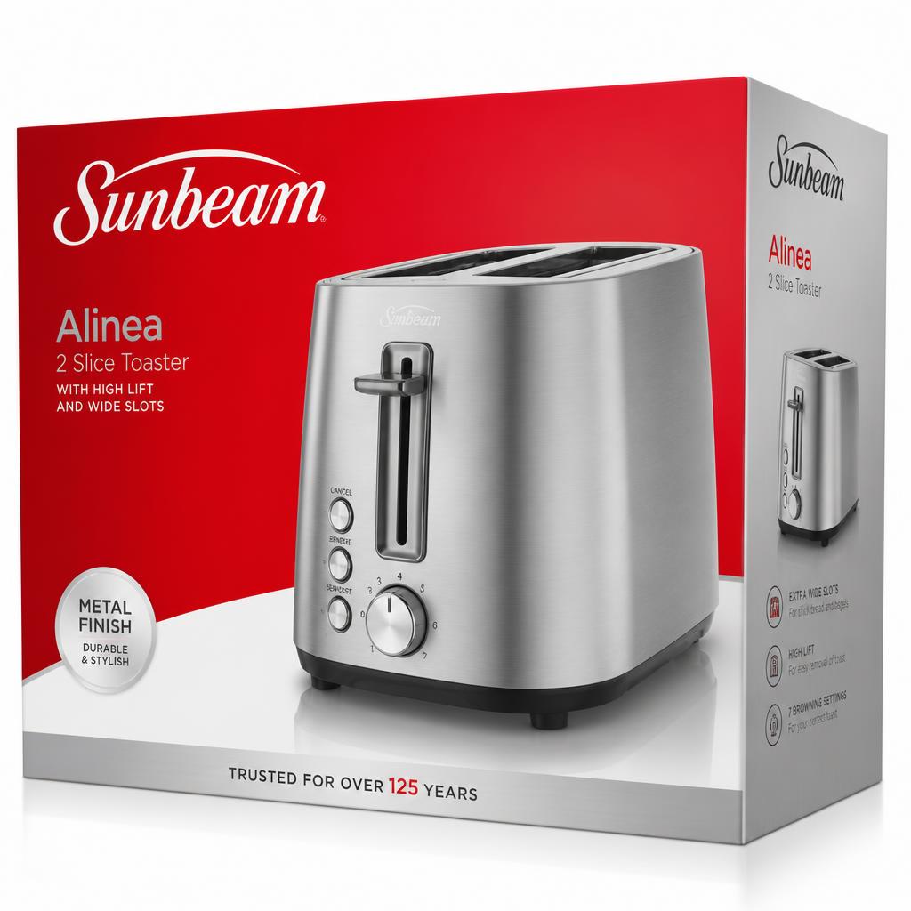 Sunbeam - The Red & Silver Brand Refresh (Still in Market Today)