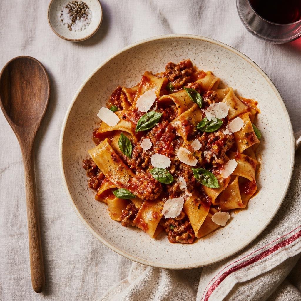 Sunday sugo, photographed for the recipe library